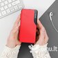 Dėklas telefonui Smart View Magnet, skirtas Xiaomi Redmi Note 11T 5G / Poco M4 Pro 5G, raudonas kaina ir informacija | Telefono dėklai | pigu.lt