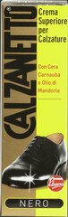 Крем для обуви Calzanetto, чёрный цвет,  50 мл цена и информация | Средства для ухода за одеждой и обувью | pigu.lt