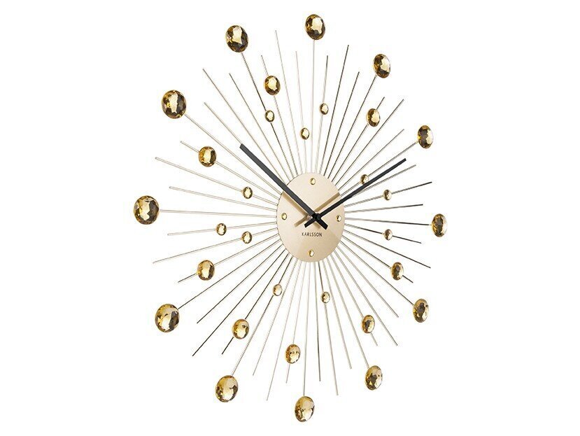 Sieninis laikrodis - Saulės sprogimas, Aukso, 50 cm kaina ir informacija | Laikrodžiai | pigu.lt