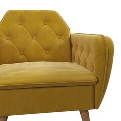 Кресло Novogratz Teresa, желтое цена и информация | Кресла в гостиную | pigu.lt