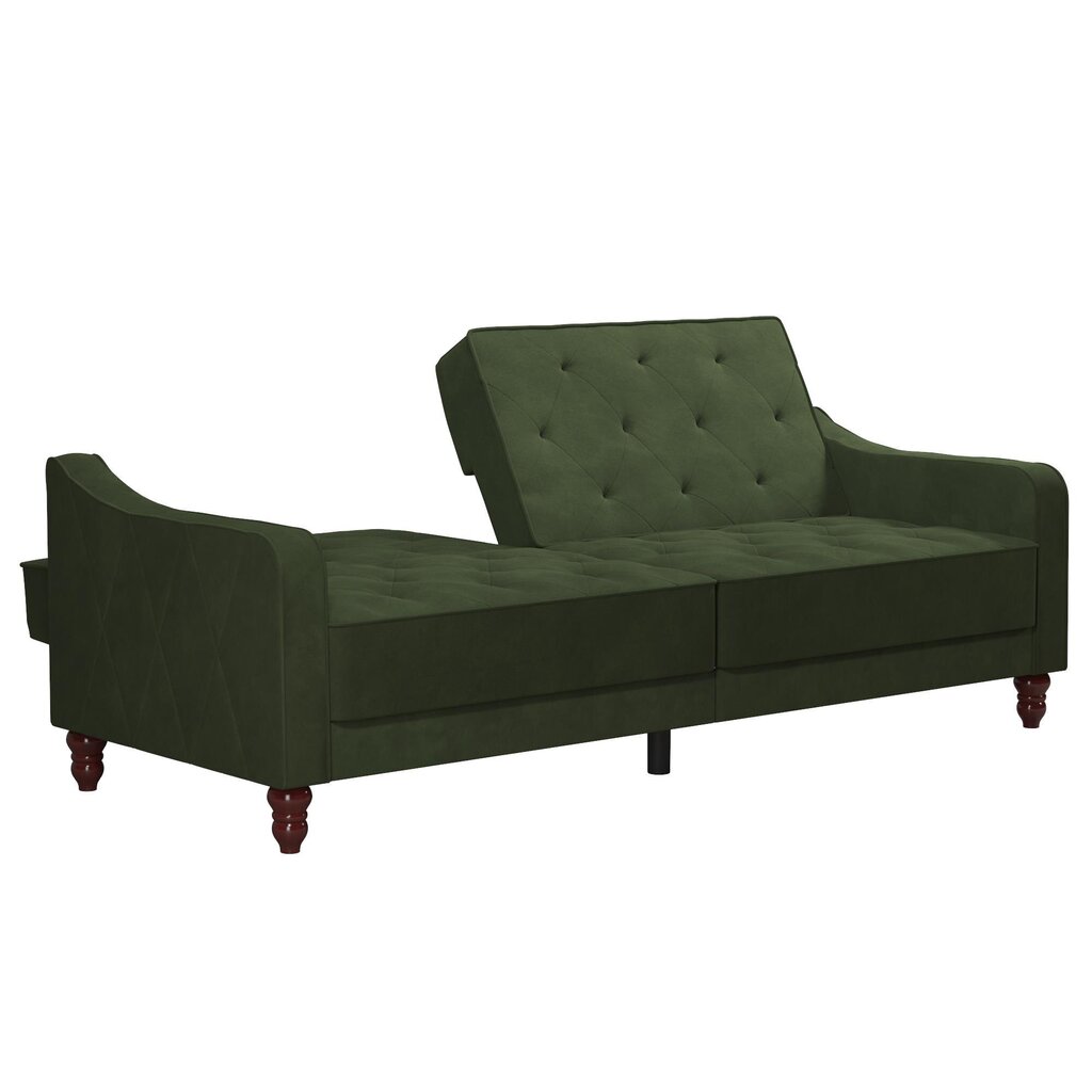 Sofa Novogratz Vintage Tufted, žalia kaina ir informacija | Sofos | pigu.lt