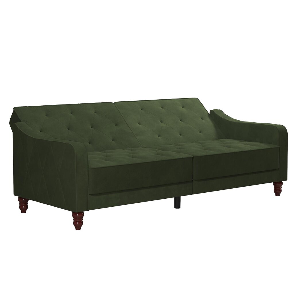 Sofa Novogratz Vintage Tufted, žalia kaina ir informacija | Sofos | pigu.lt