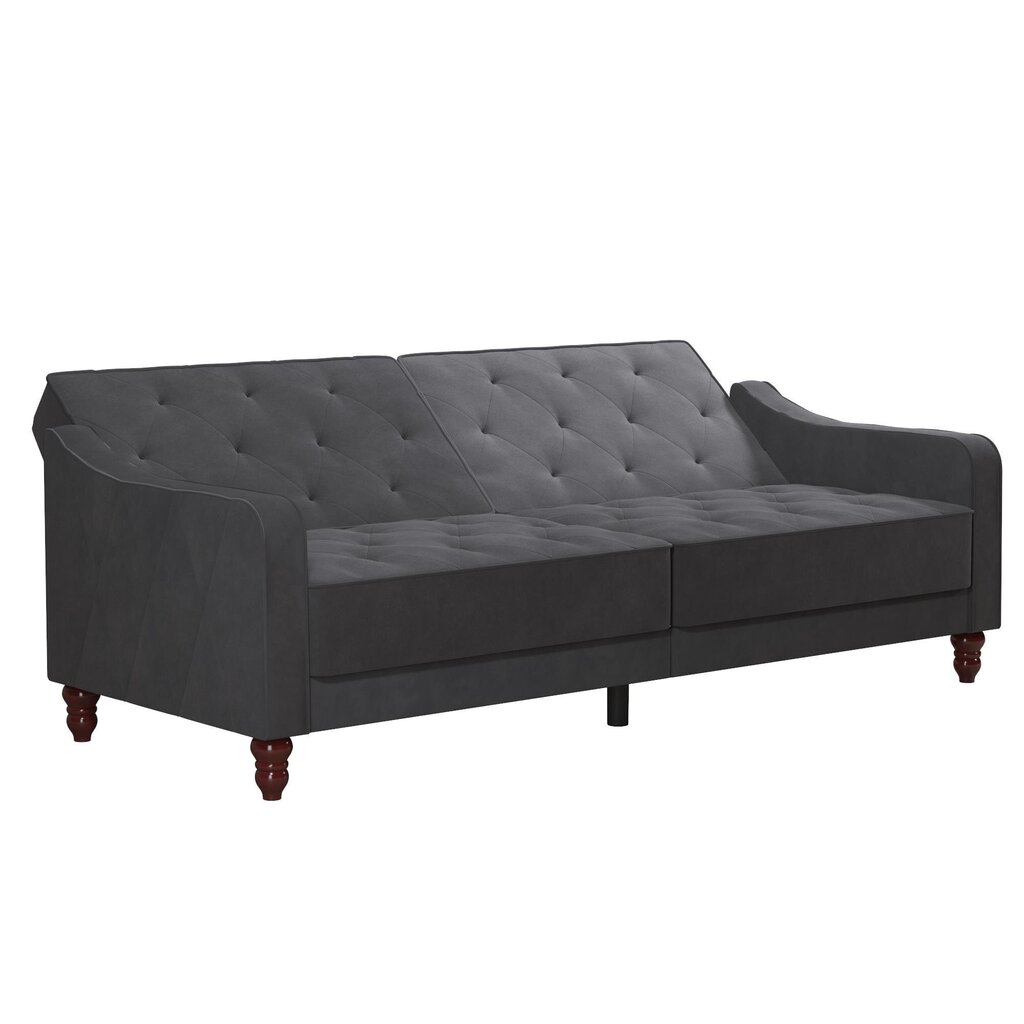 Sofa Novogratz Vintage Tufted, pilka kaina ir informacija | Sofos | pigu.lt