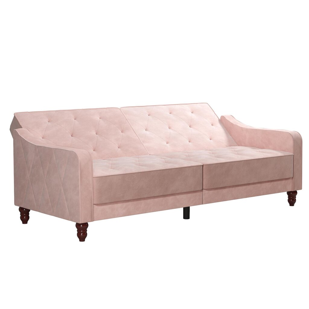 Sofa Novogratz Vintage Tufted, rožinė kaina ir informacija | Sofos | pigu.lt