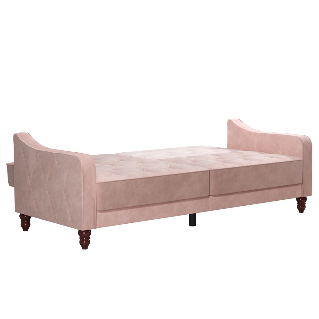 Sofa Novogratz Vintage Tufted, rožinė kaina ir informacija | Sofos | pigu.lt