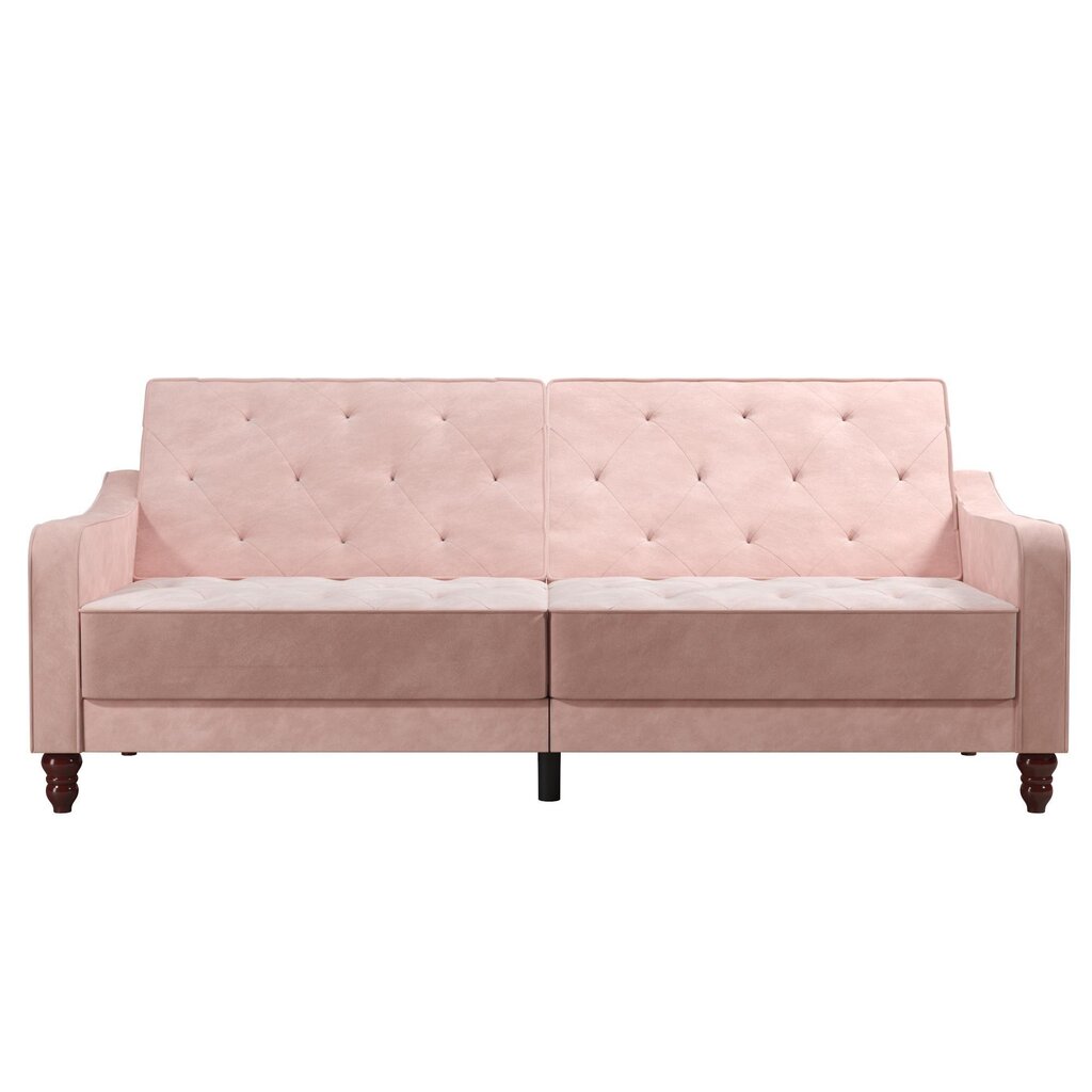 Sofa Novogratz Vintage Tufted, rožinė kaina ir informacija | Sofos | pigu.lt