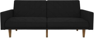 Sofa DHP Paxson, juoda kaina ir informacija | Sofos | pigu.lt