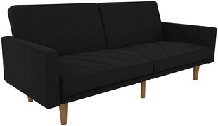 Sofa DHP Paxson, juoda kaina ir informacija | Sofos | pigu.lt