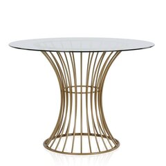 Обеденный стол CosmoLiving от Cosmopolitan Westwood, прозрачный/золотой цена и информация | Кухонные и обеденные столы | pigu.lt