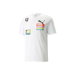 Мужская футболка PUMA Brand Love Multiplacement, белая цена и информация | Мужские футболки | pigu.lt