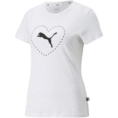 Marškinėliai moterims Puma 84840802, balti kaina ir informacija | Marškinėliai moterims | pigu.lt