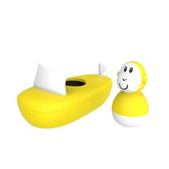 Vonios žaislai Matchstick Monkey Bathtime, 2 vnt., geltoni, 12 mėn+, MM-B-BSG-006 kaina ir informacija | Žaislai kūdikiams | pigu.lt