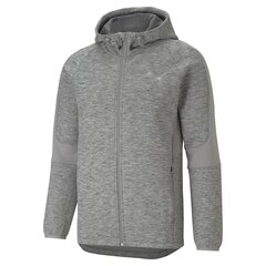 Laisvalaikio džemperis vyrams Puma EVOSTRIPE FZ Hoodie Medium Gray Heat 58581103, pilkos spalvos kaina ir informacija | Džemperiai vyrams | pigu.lt