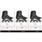 SportVida 4in1 Roller Skates & Ice Skates adjustable size 39-42 carbon bearings ABEC-7 PU 82A wheels Black цена и информация | Riedučiai | pigu.lt