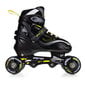 SportVida 4in1 Roller Skates & Ice Skates adjustable size 39-42 carbon bearings ABEC-7 PU 82A wheels Black цена и информация | Riedučiai | pigu.lt