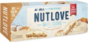 Sausainiai AllNutrition Nutlove White Cookie, 128 g kaina ir informacija | Funkcinis maistas (supermaistas) | pigu.lt