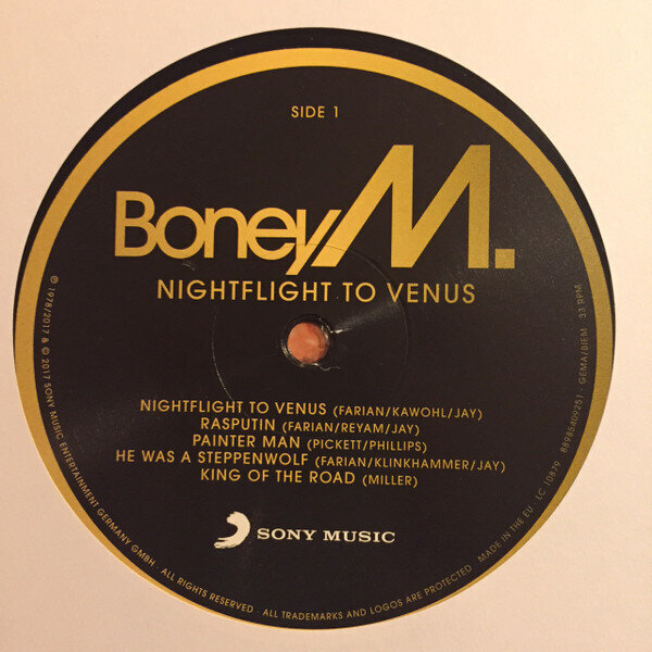 Vinilinė plokštelė Boney M. - Nightflight To Venus, LP, 12" kaina ir informacija | Vinilinės plokštelės, CD, DVD | pigu.lt