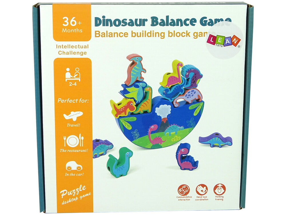 Medinis žaidimas berniukams Lean Toys Dinozaurai kaina ir informacija | Žaislai berniukams | pigu.lt