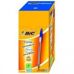 Шариковая ручка BIC Cristal 1.0, синяя, 50 ручек 129627 цена и информация | Письменные принадлежности | pigu.lt