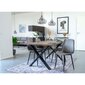Valgomojo stalas Toulon, 140x95 cm, pilkas/juodas kaina ir informacija | Virtuvės ir valgomojo stalai, staliukai | pigu.lt