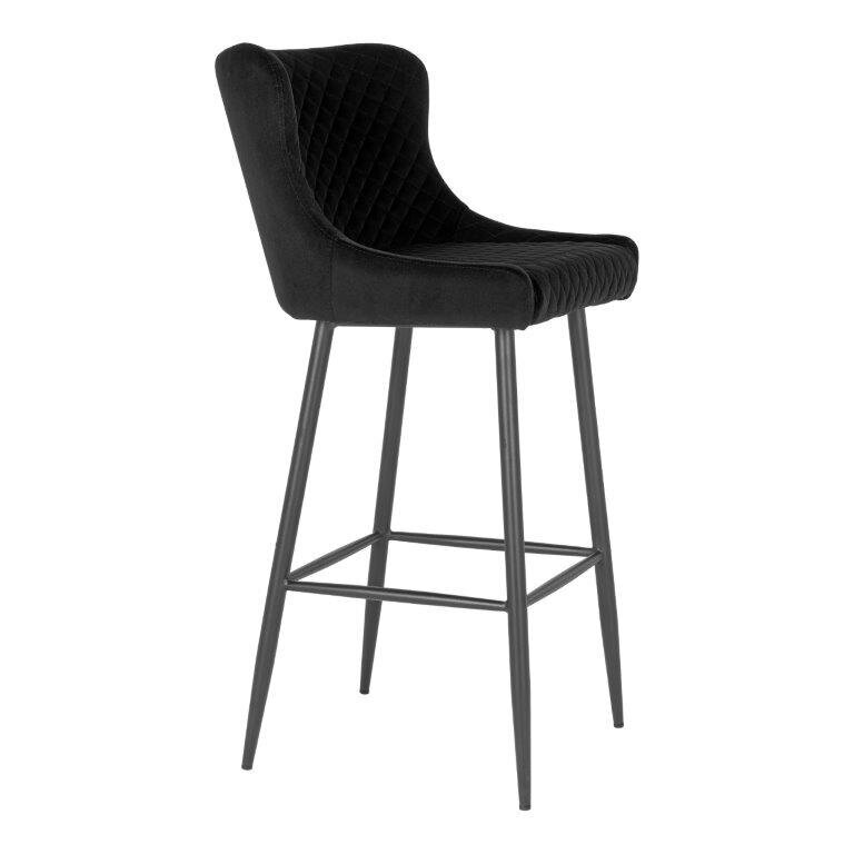 Baro kėdė Dallas, juoda kaina ir informacija | Virtuvės ir valgomojo kėdės | pigu.lt