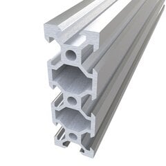 Anoduoto aliuminio profilis OpenBuilds, V-Slot 2060, 500mm, sidabrinis kaina ir informacija | Sujungimo profiliai | pigu.lt