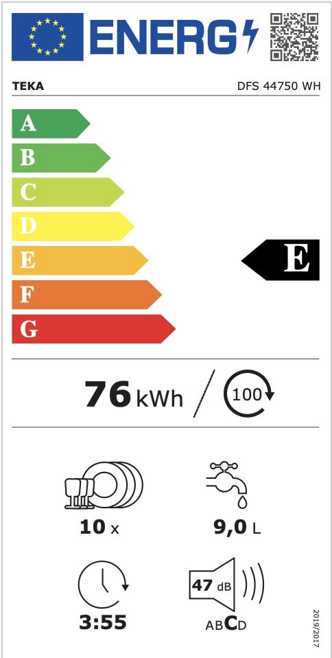 Teka DFS44750 kaina ir informacija | Indaplovės | pigu.lt