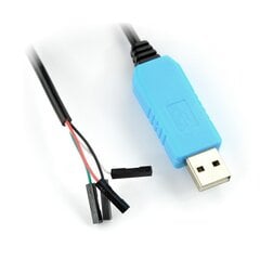 USB adapteris laidams su lizdu, su USB-UART keitikliu PL2303, Waveshare 7965 цена и информация | Адаптеры, USB-разветвители | pigu.lt