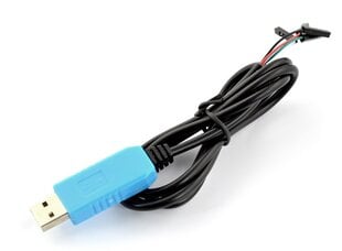 USB adapteris laidams su lizdu, su USB-UART keitikliu PL2303, Waveshare 7965 цена и информация | Адаптеры, USB-разветвители | pigu.lt