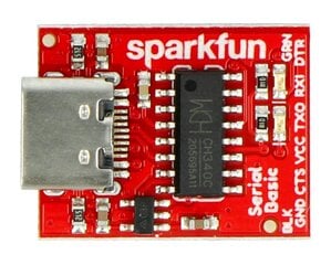 Keitiklis USB-UART FTDI CH340C 3.3 / 5 V USB tipo C, SparkFun DEV-15096 цена и информация | Адаптеры, USB-разветвители | pigu.lt