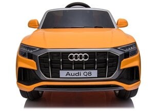 Детский одноместный электромобиль Audi Q8, оранжевый цена и информация | Электромобили для детей | pigu.lt