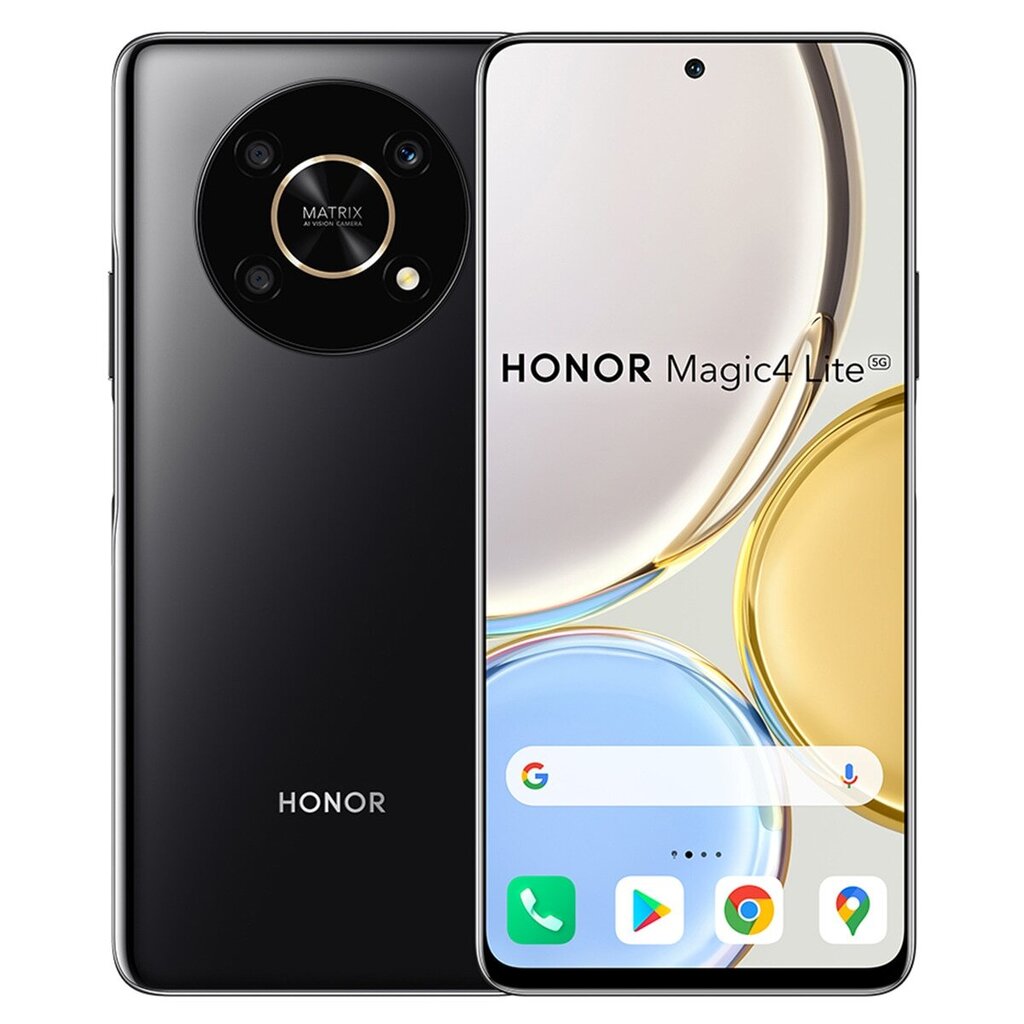 Honor Magic 4 Lite 5G, 128GB, Dual SIM, Black цена и информация | Mobilieji telefonai | pigu.lt