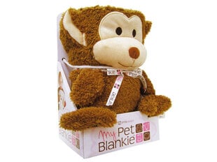 Мягкое одеяло, коричневое, 63x100 цена и информация | Мягкие игрушки | pigu.lt
