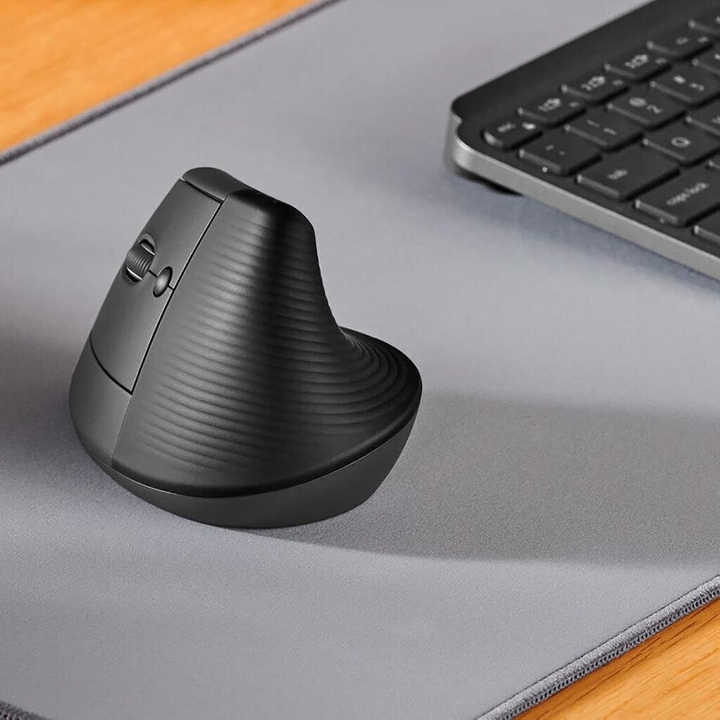 Logitech Lift Vertical Ergonomic Mouse, left handed, black - Wireless mouse kaina ir informacija | Pelės | pigu.lt