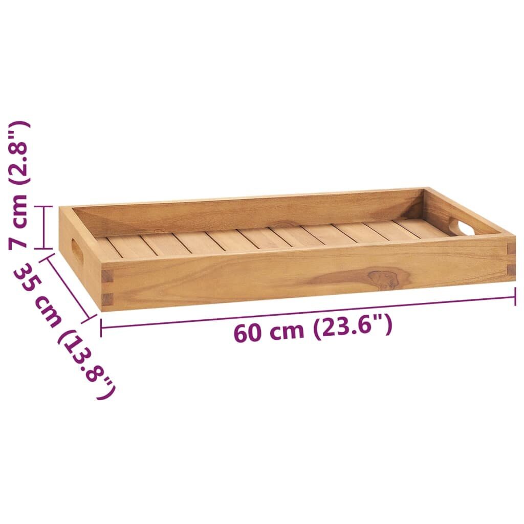 VidaXL serviravimo padėklas, 60x35 cm kaina ir informacija | Indai, lėkštės, pietų servizai | pigu.lt