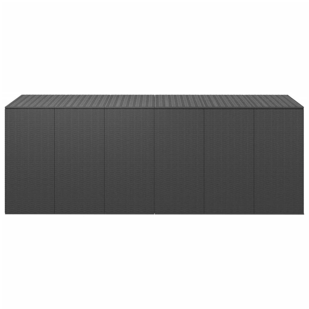 vidaXL Sodo dėžė, juoda, 291 x 100,5 x 104 cm. kaina ir informacija | Komposto dėžės, lauko konteineriai | pigu.lt