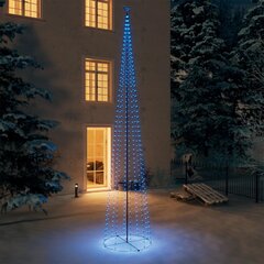Kalėdų eglutė, 160x500cm, kūgio formos, 752 mėlynos LED kaina ir informacija | Eglutės, vainikai, stovai | pigu.lt