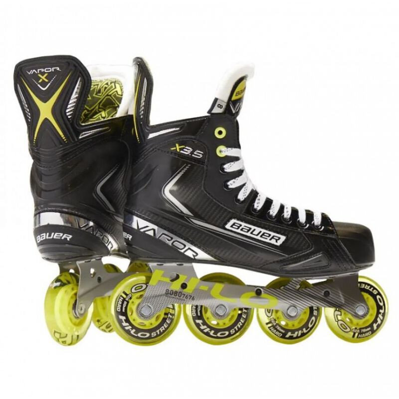 Ledo ritulio riedučiai Bauer Vapor X3.5 Junior, juodi, žali kaina ir informacija | Riedučiai | pigu.lt