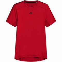 Marškinėliai 4F Quick-Drying, raudonos spalvos kaina ir informacija | Sportinė apranga vyrams | pigu.lt