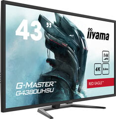 Iiyama Red Eagle Gaming Monitor G-Master G4380UHSU-B1 42.5 &quot; kaina ir informacija | Iiyama Kompiuterinė technika | pigu.lt