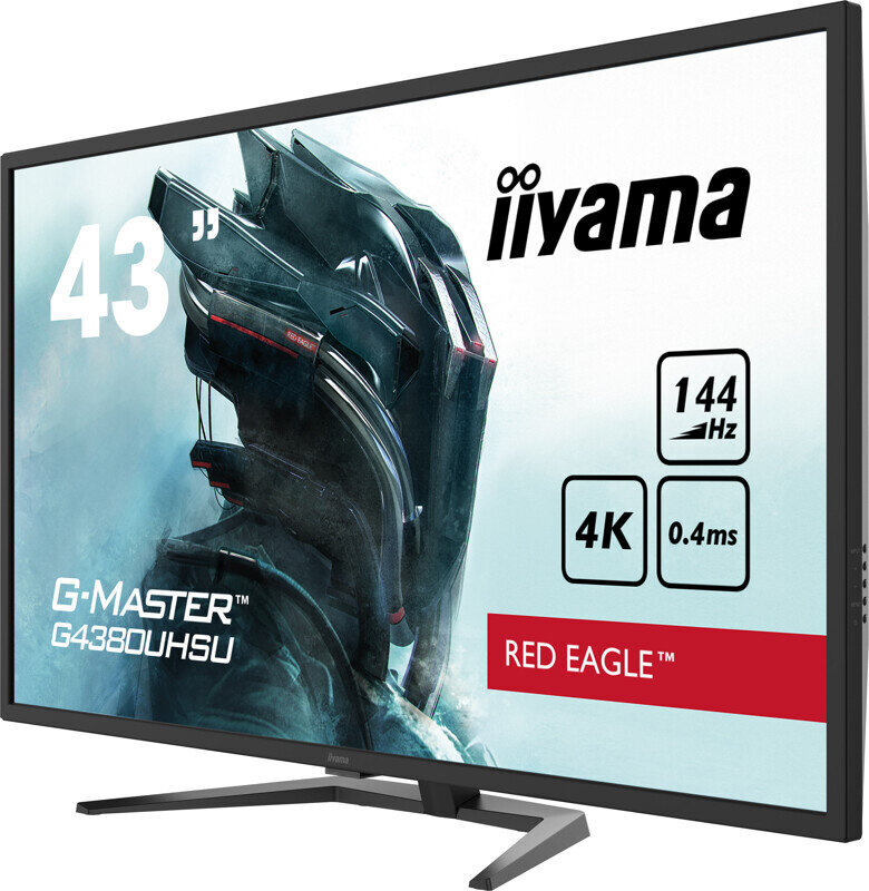 Iiyama Red Eagle Gaming Monitor G-Master G4380UHSU-B1 42.5 &quot; kaina ir informacija | Monitoriai | pigu.lt