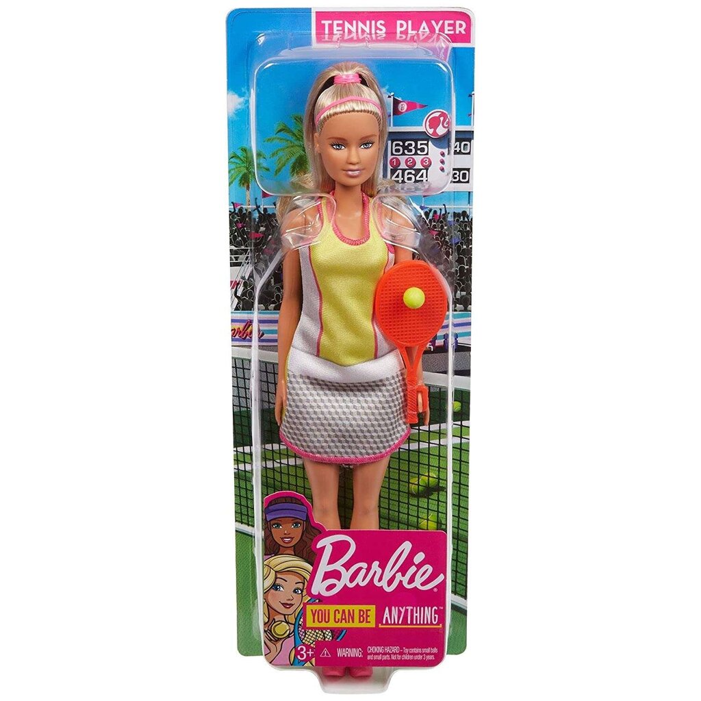 Lėlė Teniso žaidėja Barbie kaina ir informacija | Žaislai mergaitėms | pigu.lt