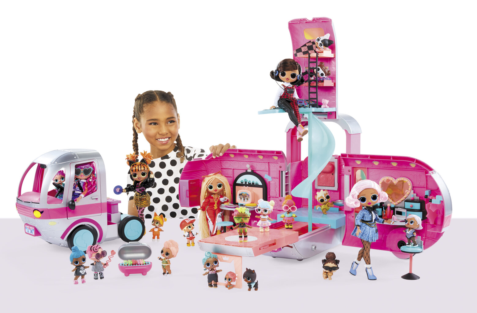 L.O.L. Surprise - 4-in-1 Glamper OMG žaislas kaina ir informacija | Žaislai mergaitėms | pigu.lt
