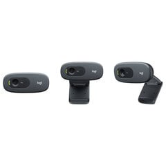 Вебкамера Logitech 960-001381 720p Чёрный цена и информация | Компьютерные (Веб) камеры | pigu.lt