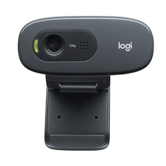 Вебкамера Logitech 960-001381 720p Чёрный цена и информация | Компьютерные (Веб) камеры | pigu.lt