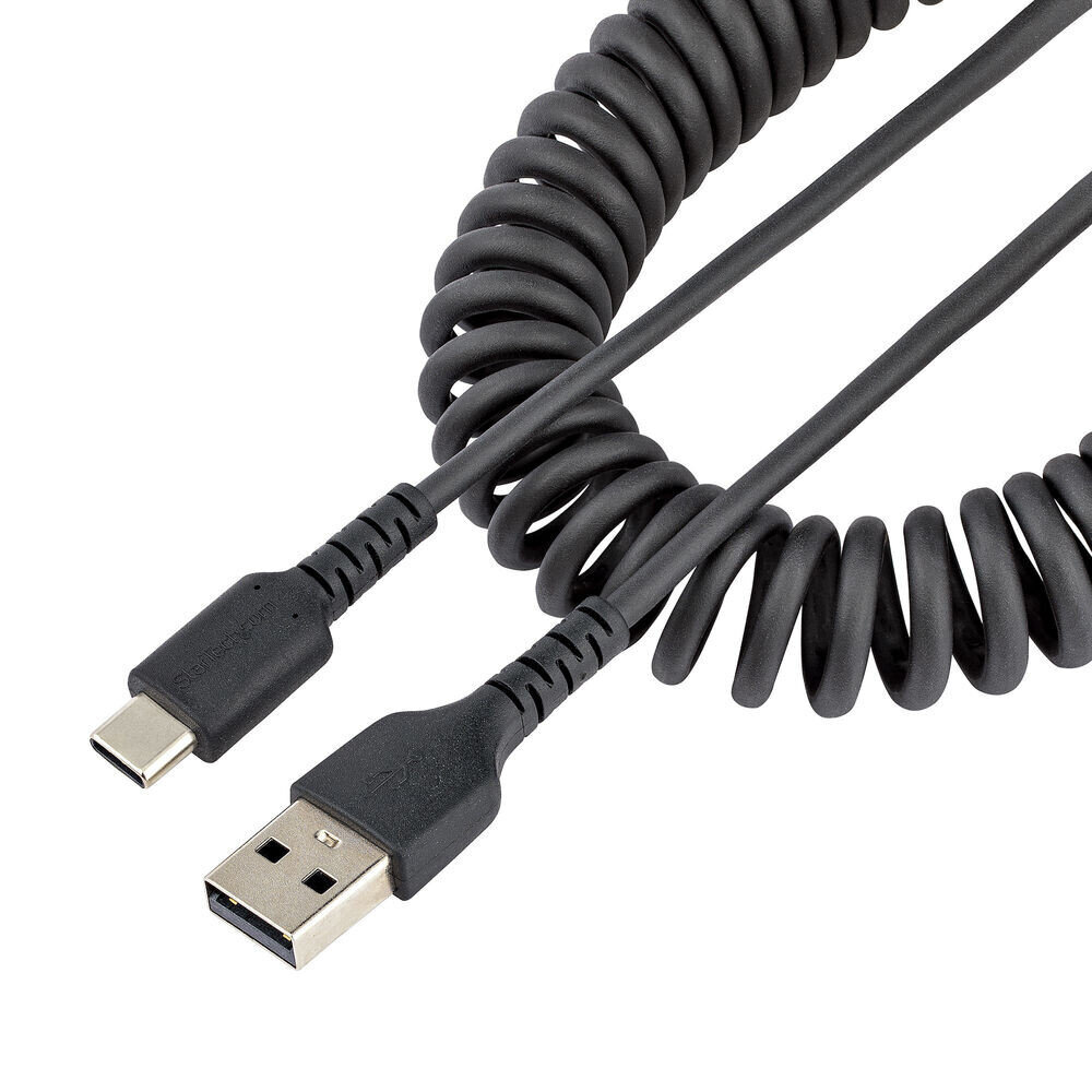 USB A - USB C kabelis Startech R2ACC-50C-USB-CABLE Juoda 50 cm цена и информация | Kabeliai ir laidai | pigu.lt