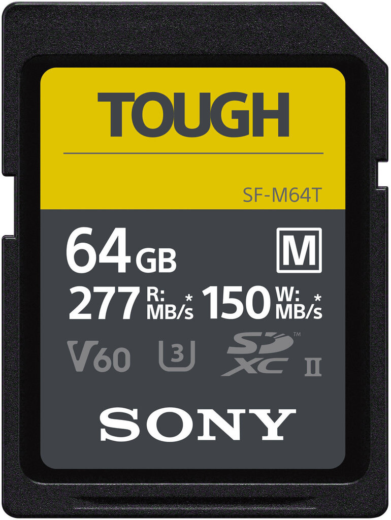 Sony SDXC M Tough UHS-II C10 U3 V60 64GB kaina ir informacija | Atminties kortelės fotoaparatams, kameroms | pigu.lt