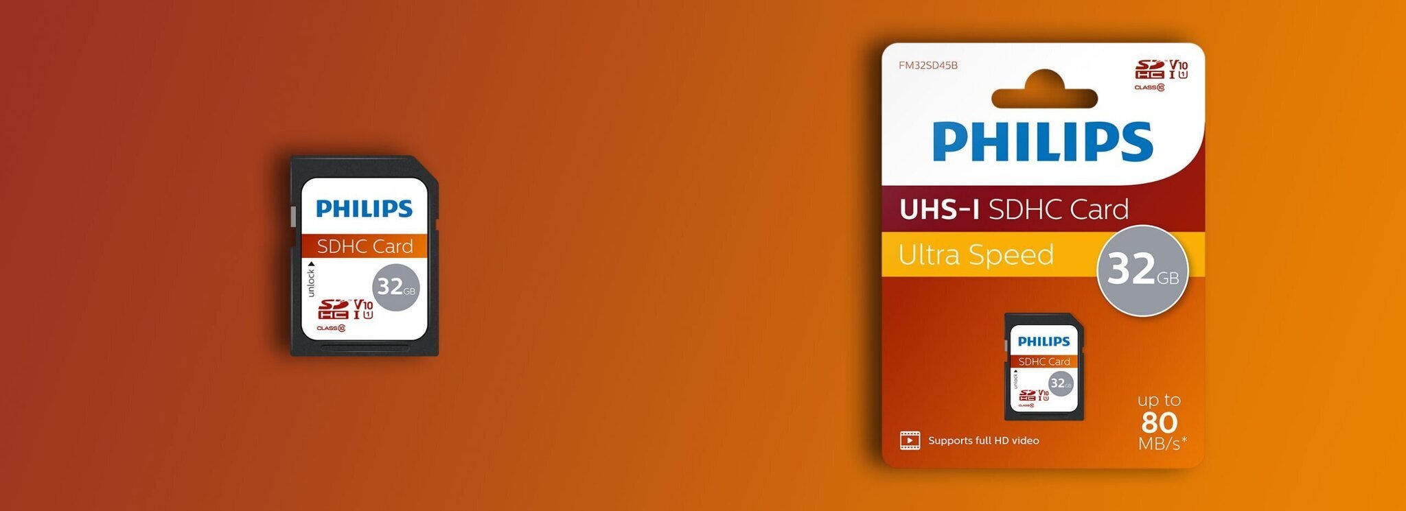 Atminties kortelė Philips SDHC, 32GB Class 10, UHS-I U1 цена и информация | Atminties kortelės fotoaparatams, kameroms | pigu.lt