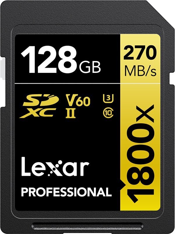 Lexar Pro SDXC 128GB kaina ir informacija | Atminties kortelės fotoaparatams, kameroms | pigu.lt