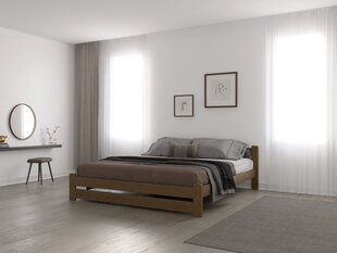 Кровать Karolina 160x200, дуб цена и информация | Кровати | pigu.lt